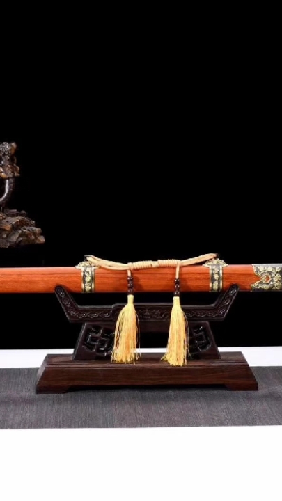 直雁翎刀加长柄清刀锰钢锻打双刃刀尖