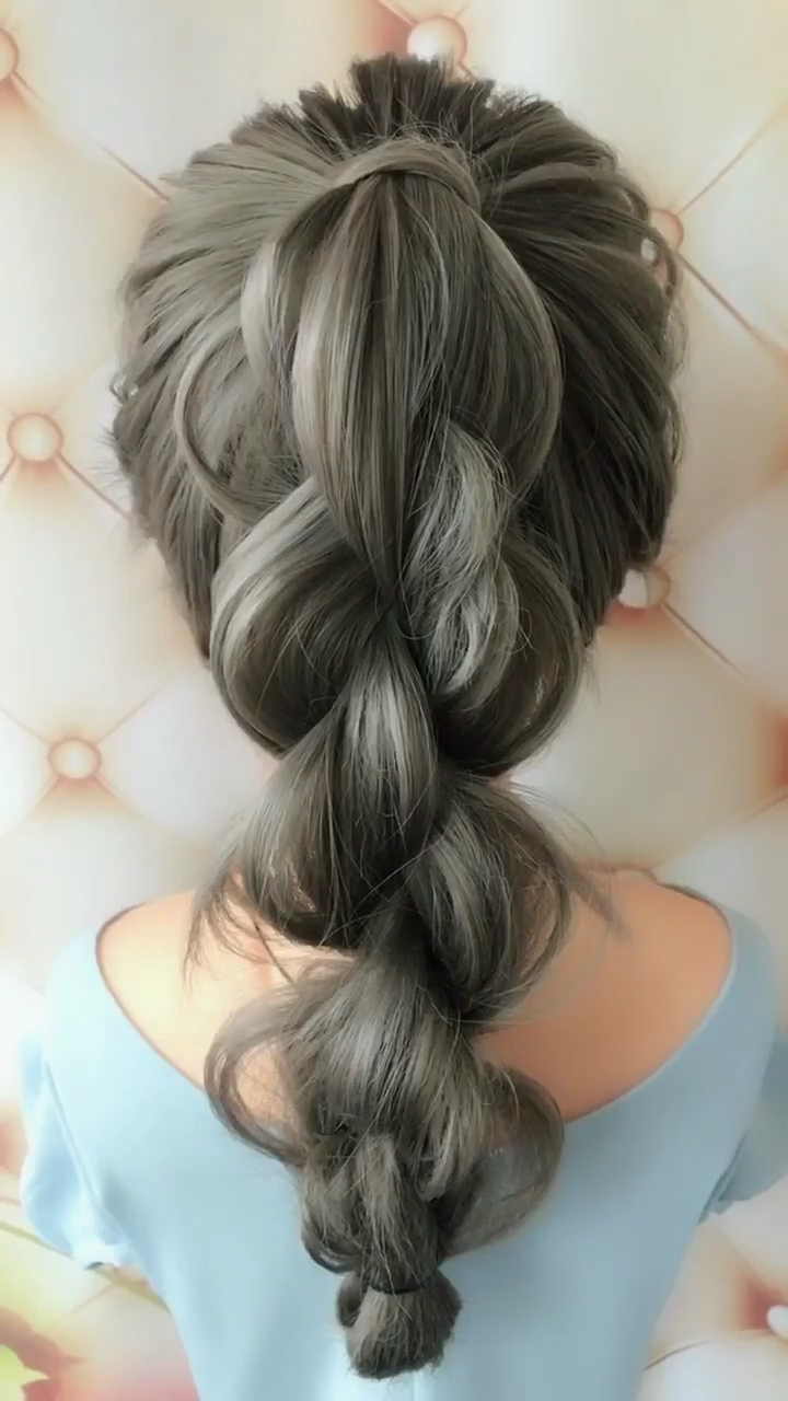 女神专属蓬松高马尾!