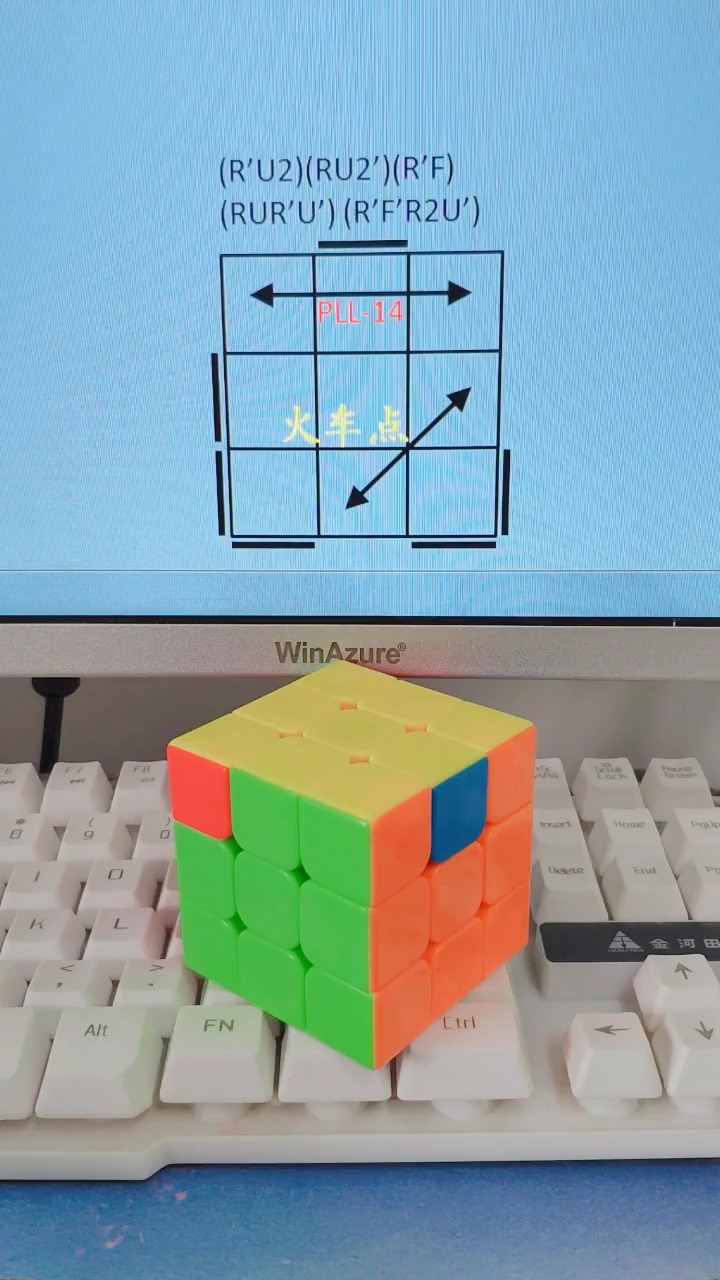 本公式及手法不是唯一解法. 零基礎三階魔方教-度小視