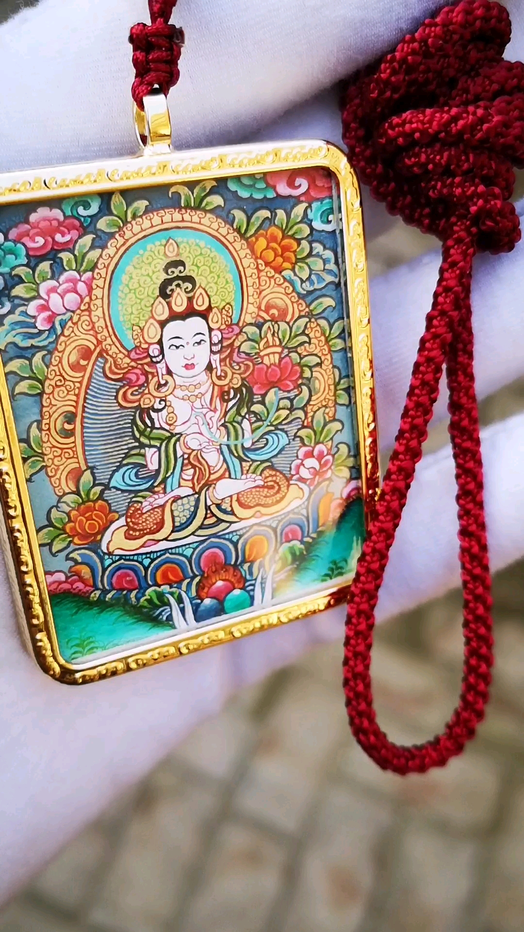 超可爱的大势至菩萨,彩唐随身小唐卡