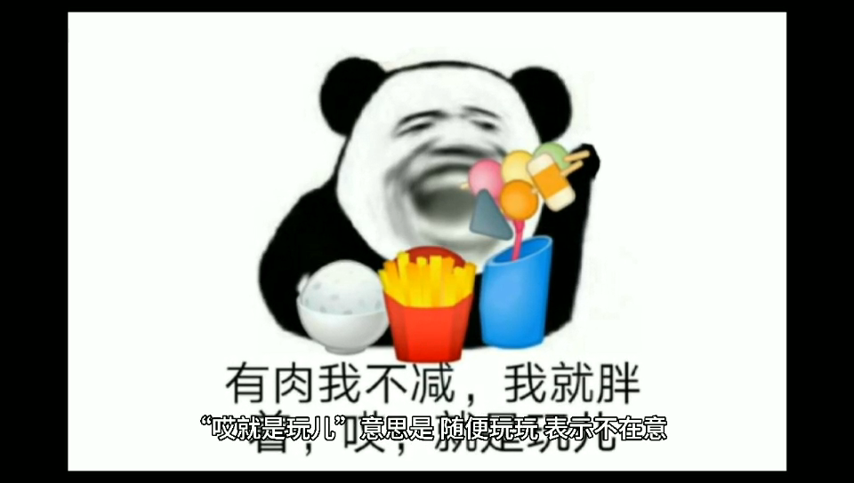 哎就是玩儿什么意思?