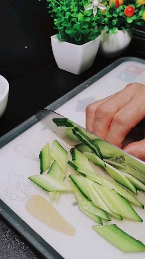 黄瓜菱形片可以这样切