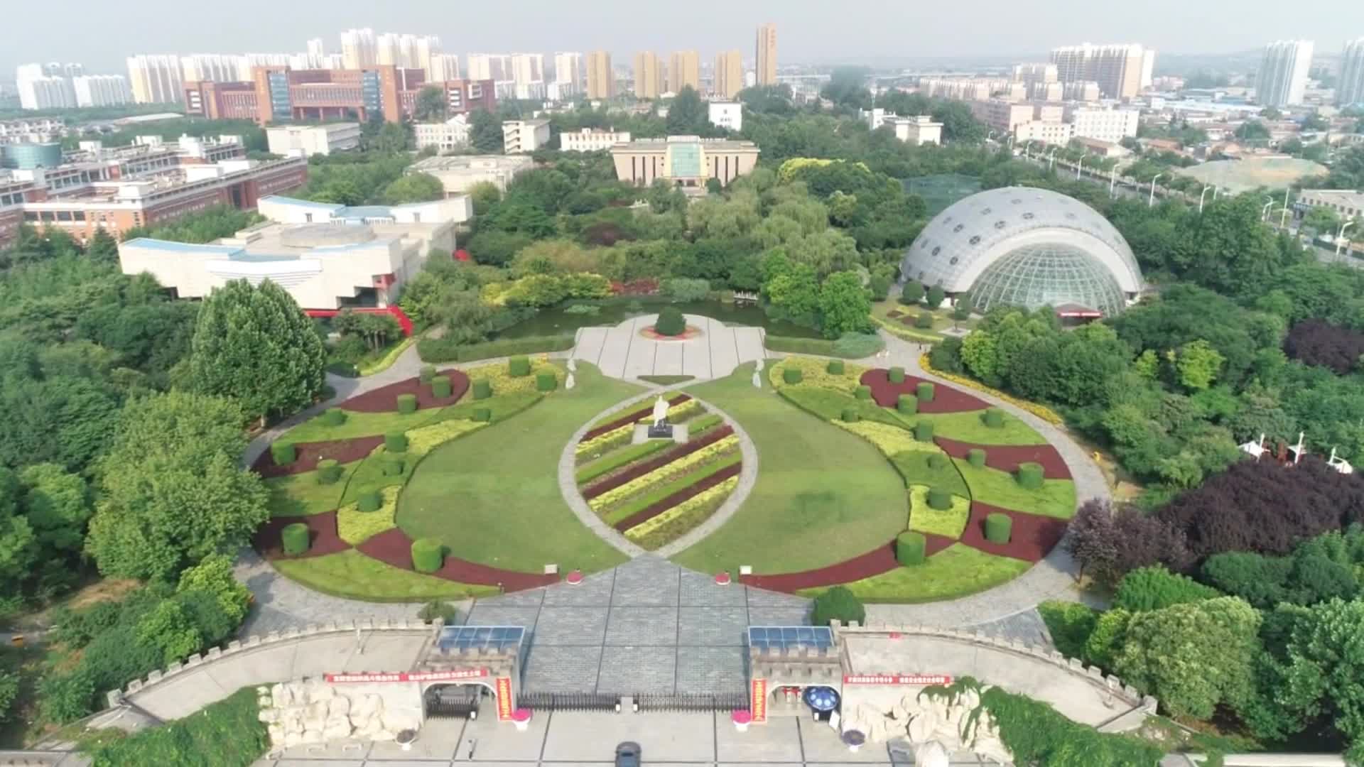 咸阳市杨陵区:航拍西北农林科技大学博览园