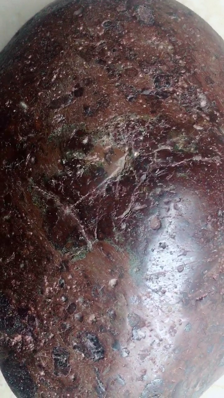 晒年货#分异型球粒陨石的钛辉无球粒陨石弱磁!重5斤3两!