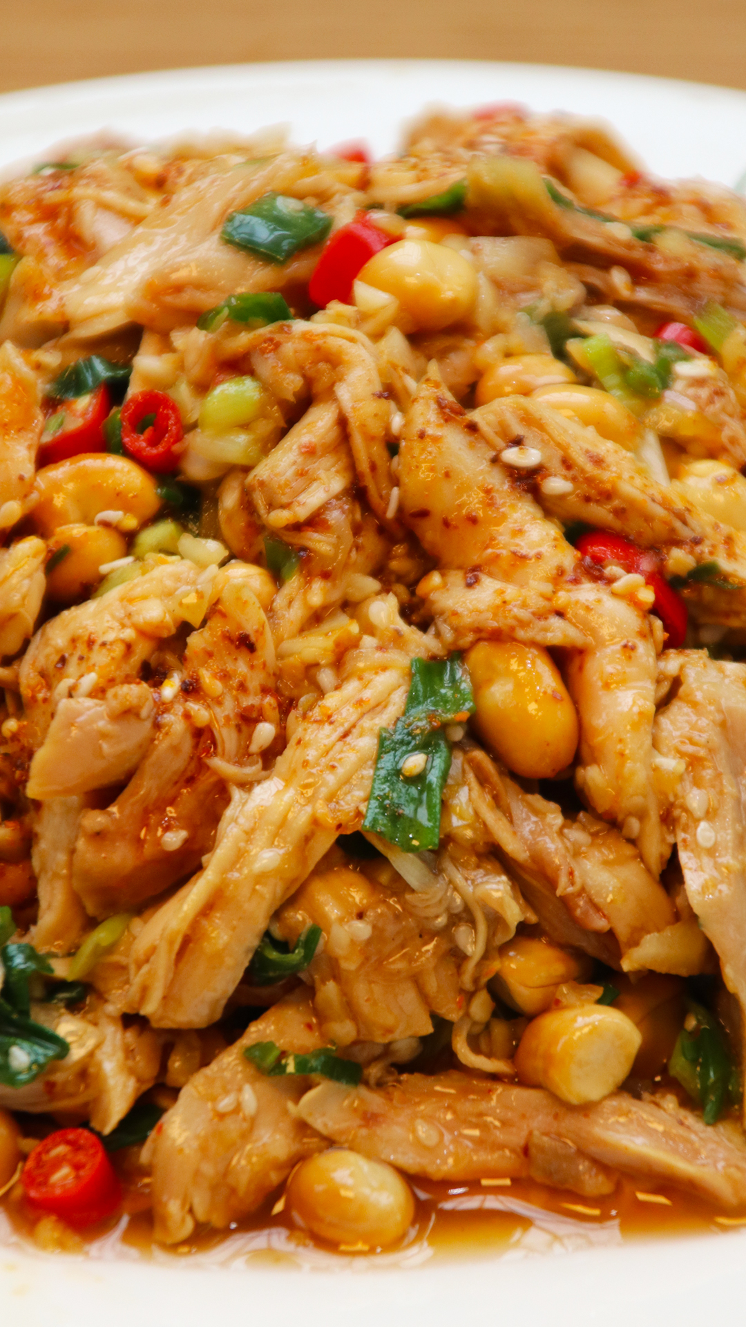 精美凉拌菜#凉拌手撕鸡好吃有诀窍,教你秘制做法,开胃下饭又解馋