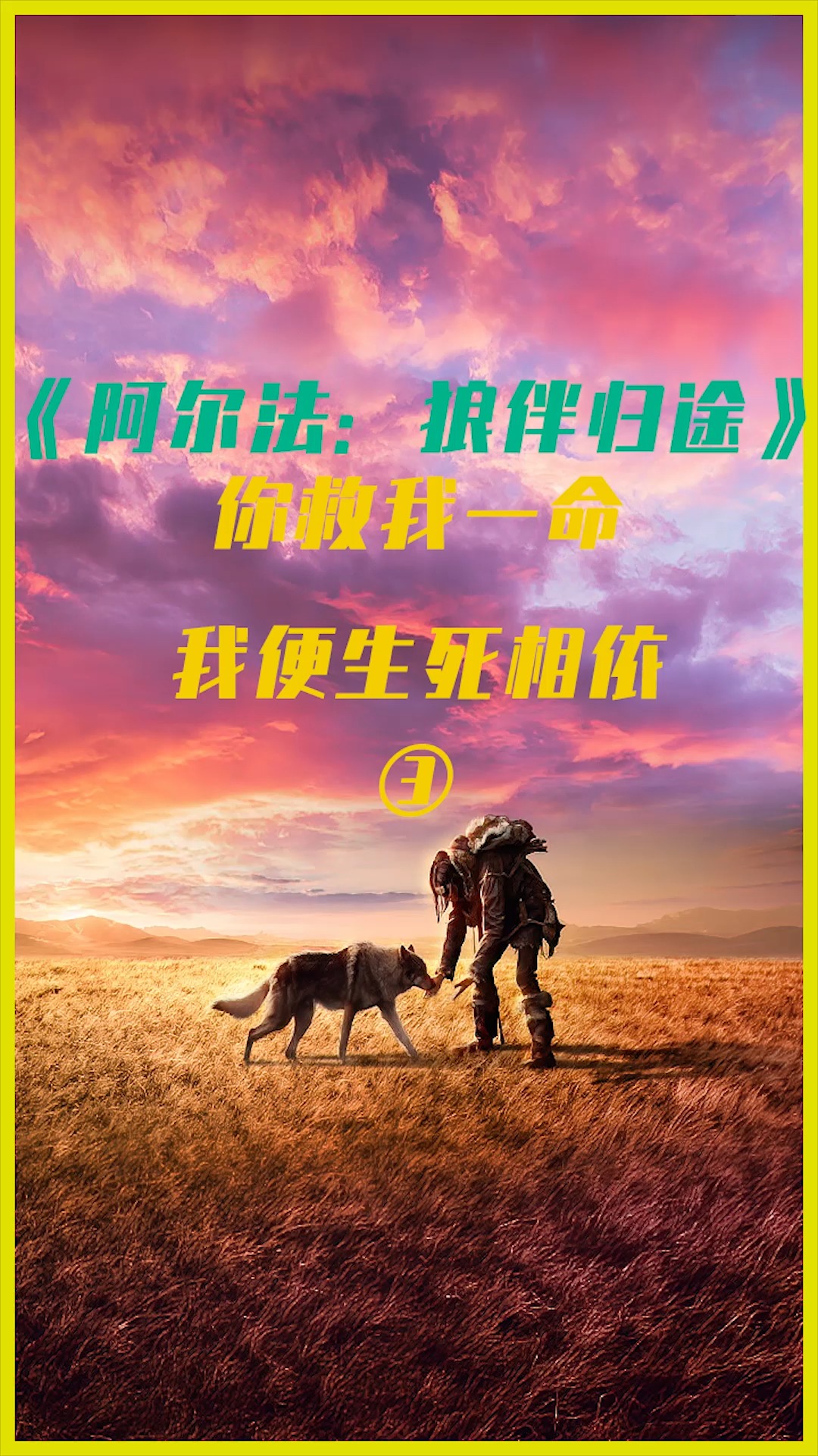 电影解说#男孩救狼一命,狼护送男孩回家,你救我一命,我必生死相 !!