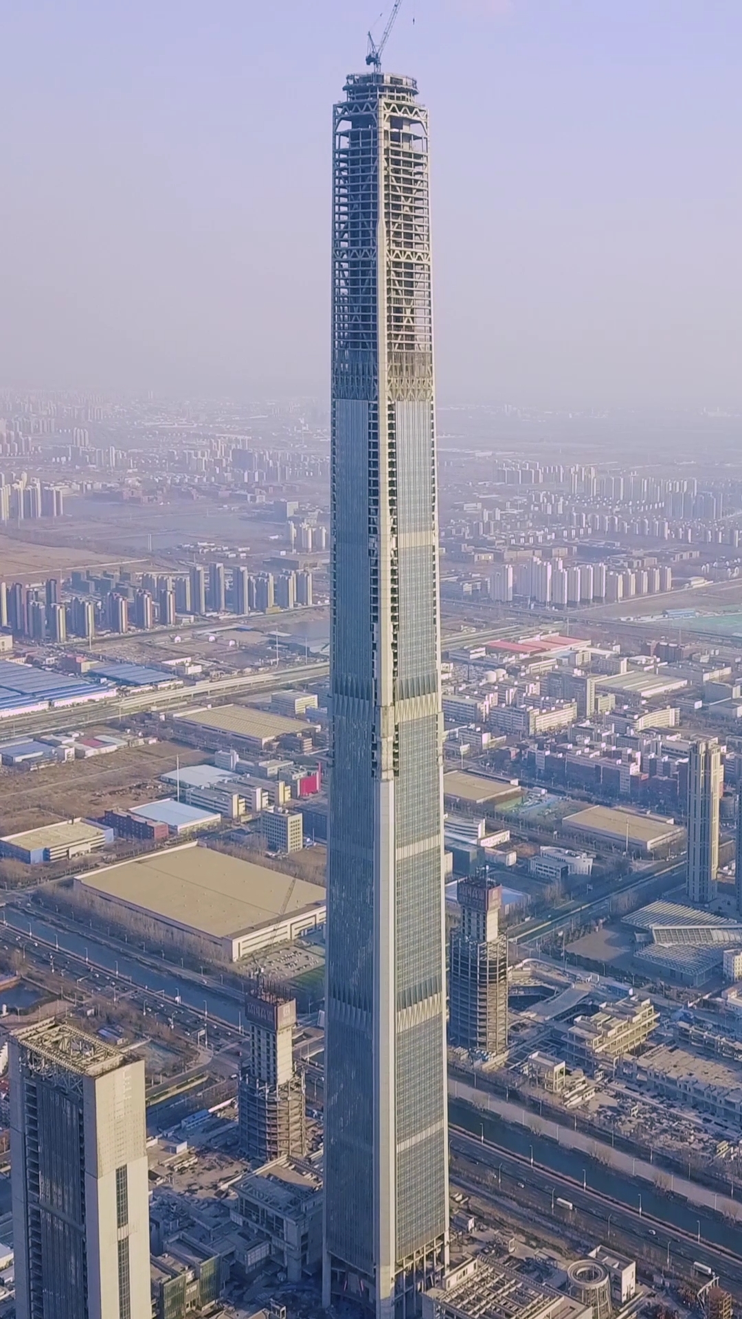 中国结构高度第一高楼,高度结构597米,天津117大厦