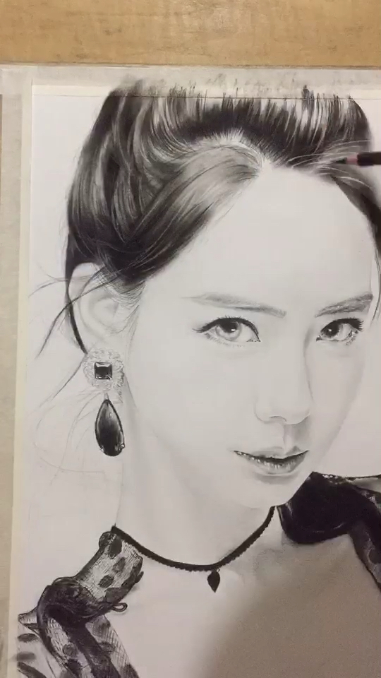 纯手绘戚薇喜欢的想画的双击加关注咯