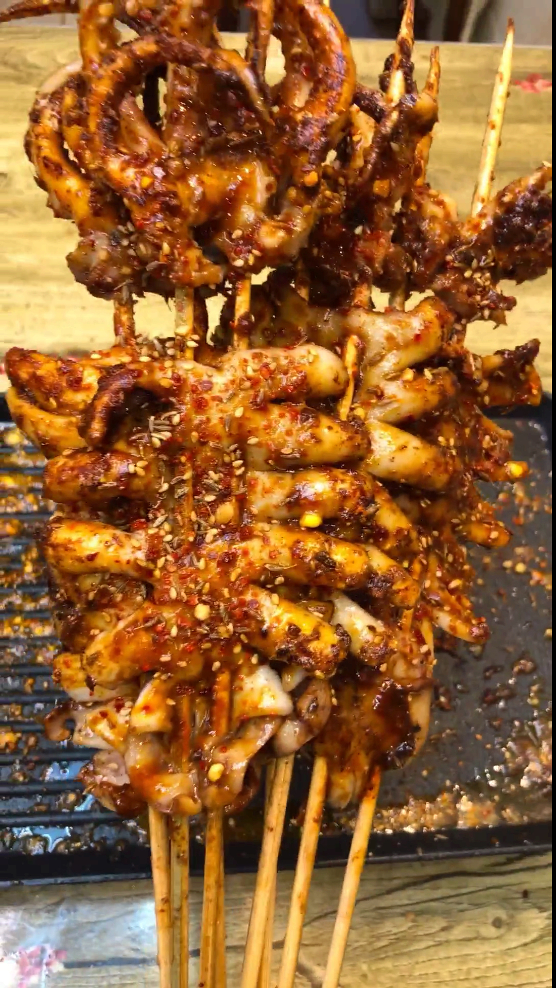 美食看中国#铁板烤鱿鱼