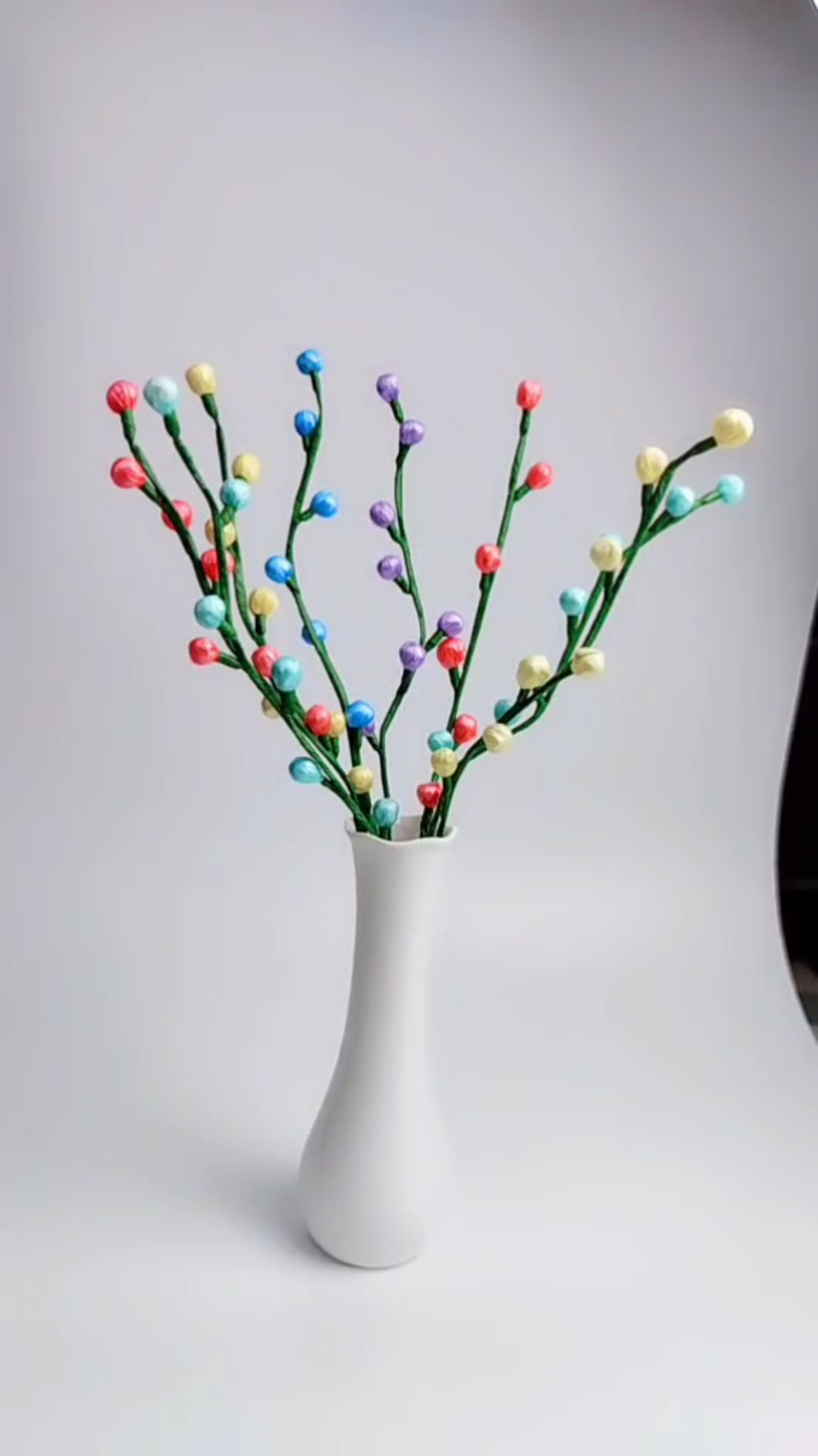 我又来玩垃圾袋了,五彩垃圾袋,还你缤纷世界#手工 #花