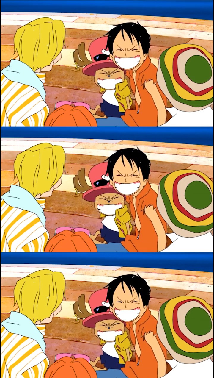 路飞和乔巴两个旱鸭子掉进水里,还好被救了出来