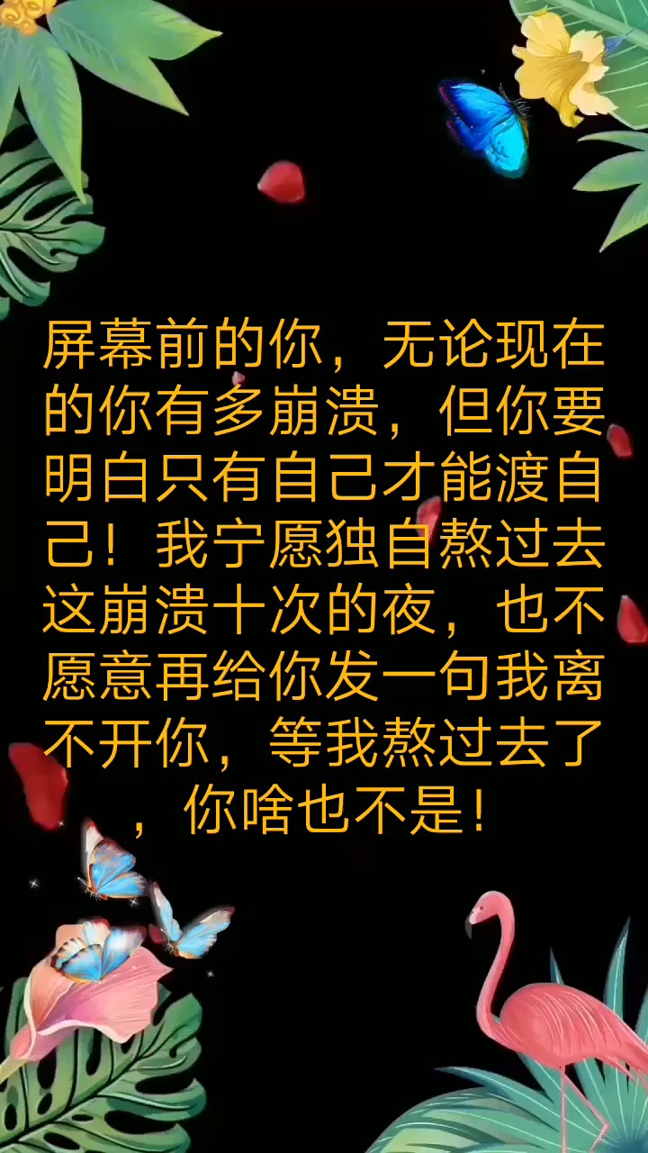 我宁愿独自熬过去这崩溃十次的夜
