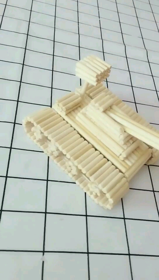 一次性筷子制作迷你版小坦克-度小视