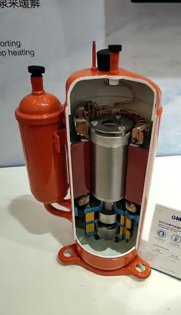 空调制冷压缩机剖开看内部结构!