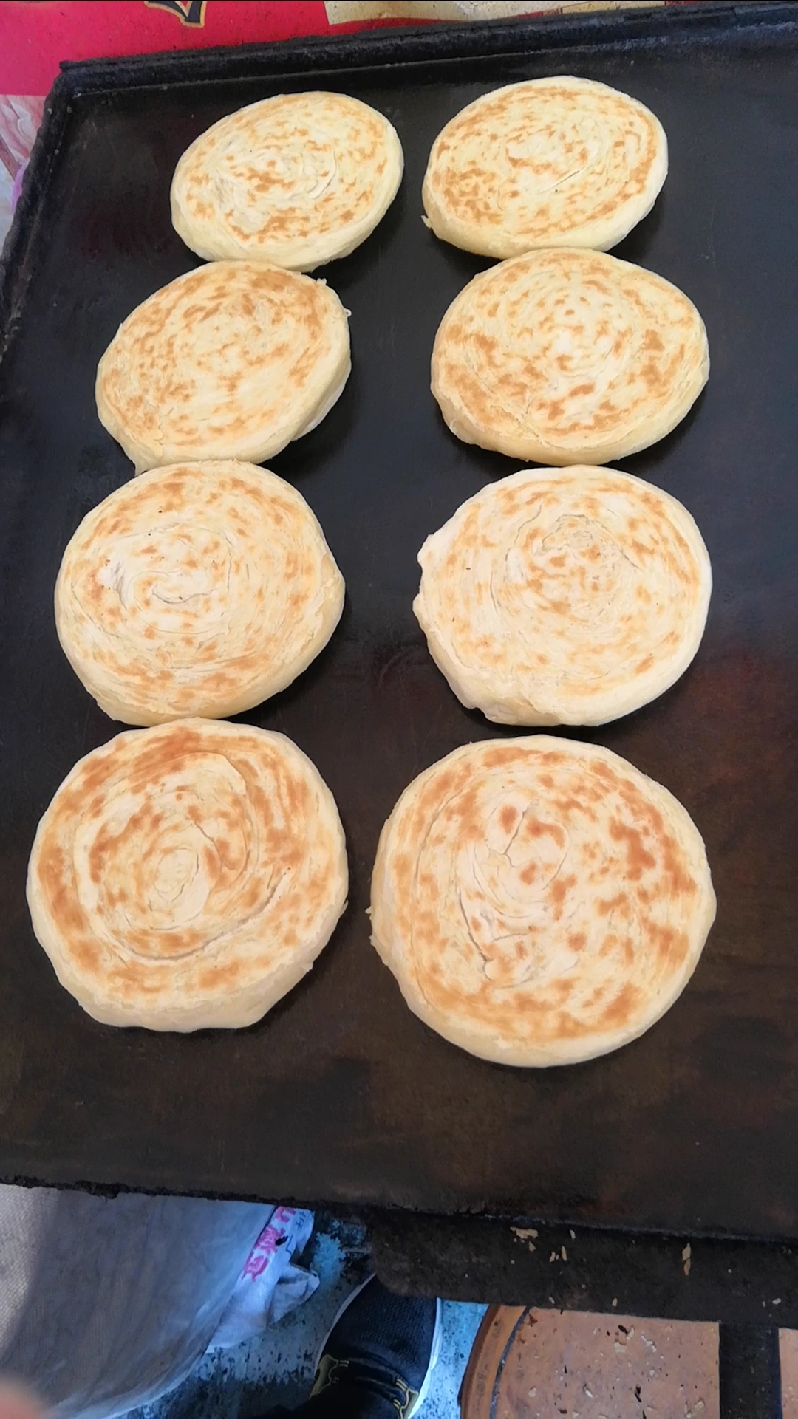 老酵面黄金油酥烧饼@全民小助手