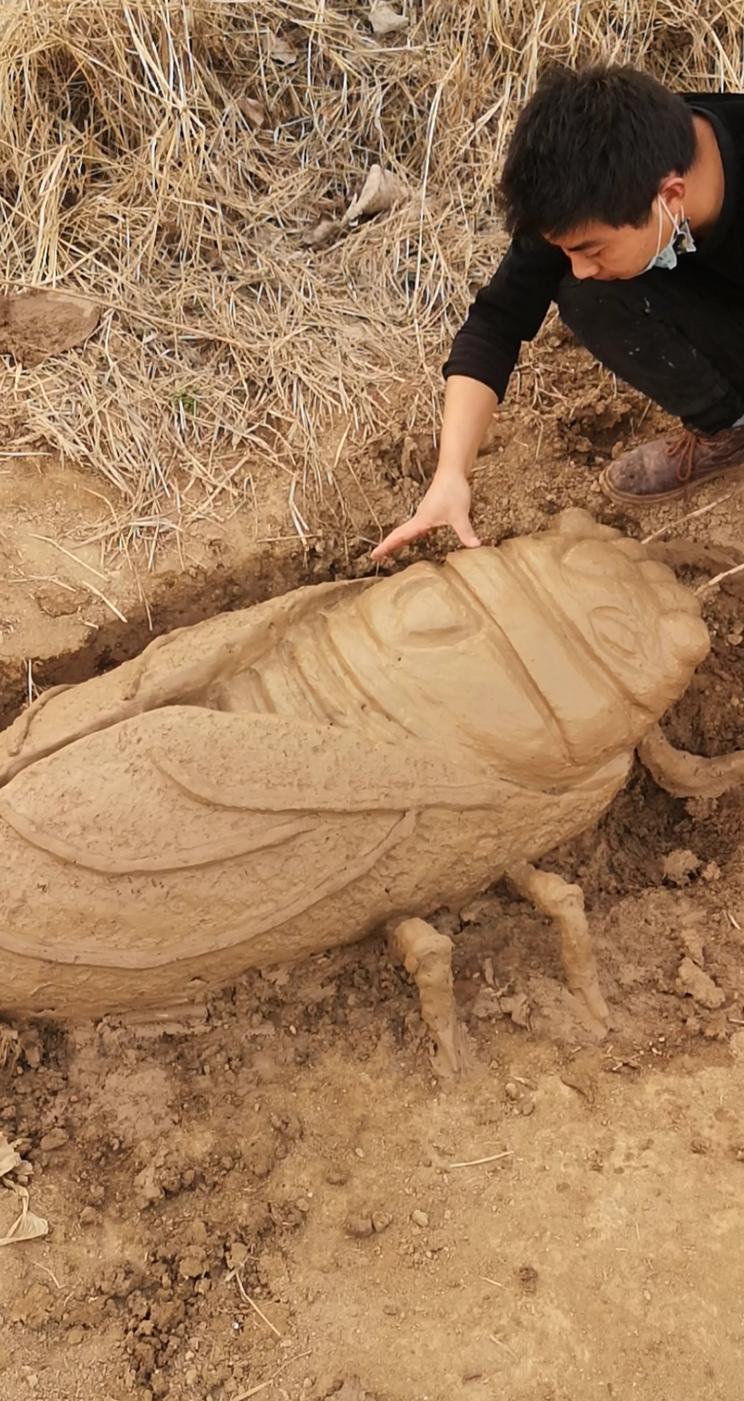 手工制作#泥巴造知了