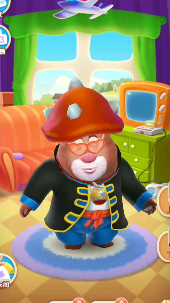 熊大今天穿了新衣服!真精神哦