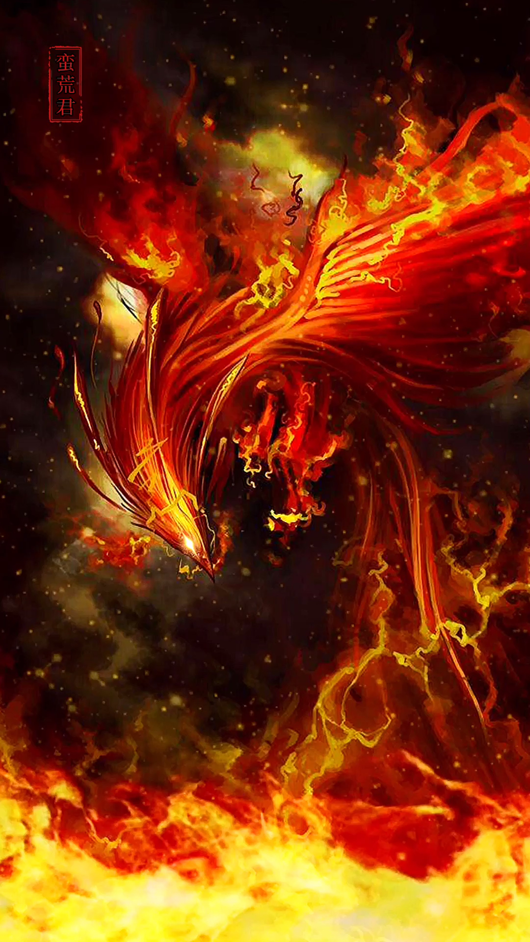 山海经#祥瑞朱雀:四灵之一寓意吉祥·红红火火·好运连连.