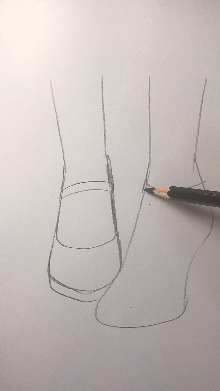 简单鞋子的画法!