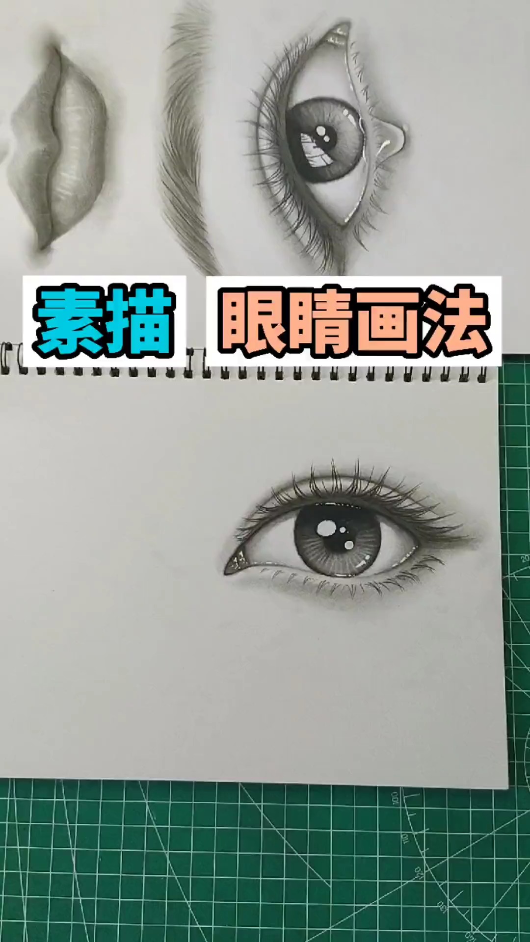 画画素描眼睛画法全过程喜欢就跟着一起画珍藏