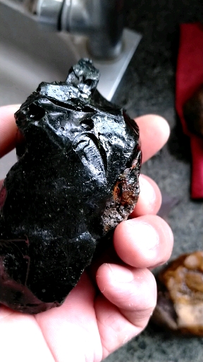 精品玻璃陨石  有磁性(敢喷炉渣煤渣的你上图片对比哈 如果不上图片的