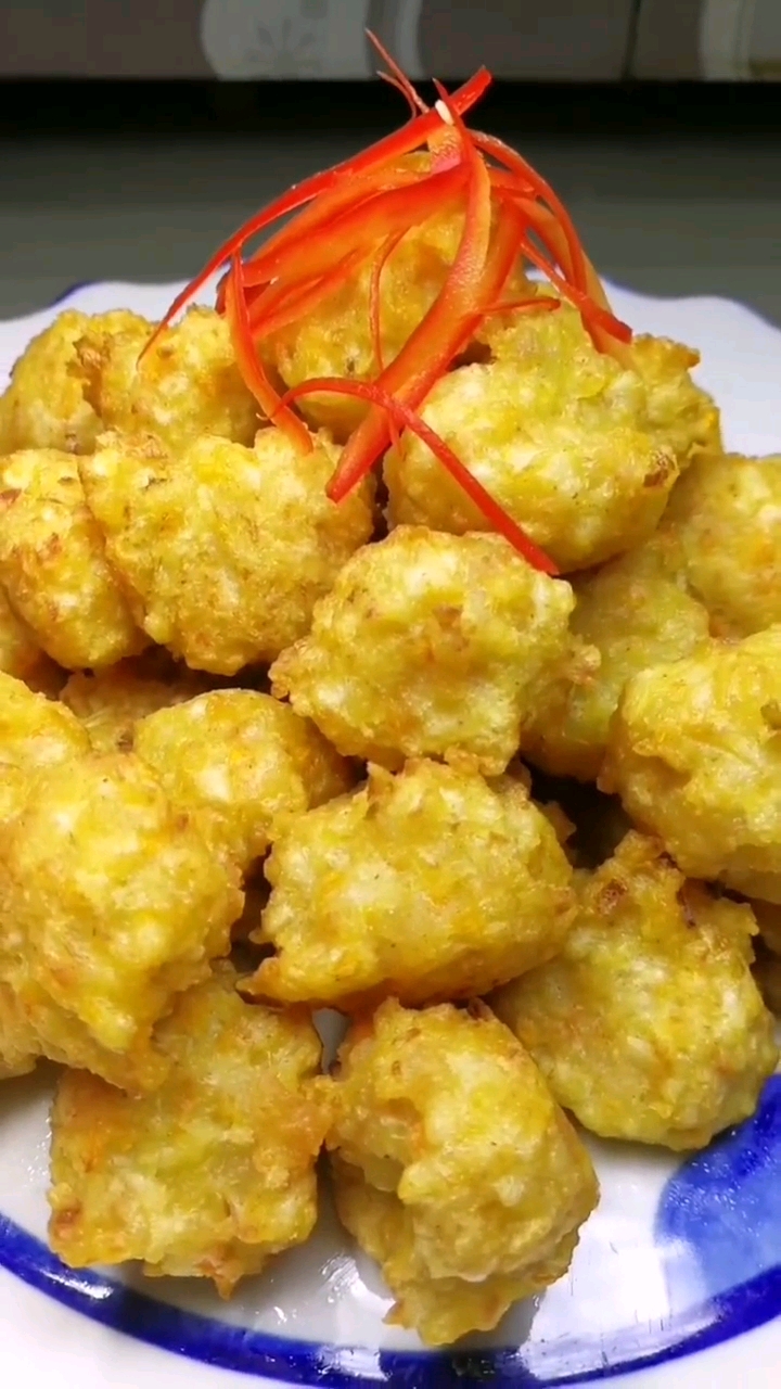 家乡特色美食#东北干炸丸子