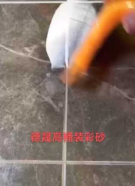 德晟高美缝剂桶装水性环氧彩砂施工