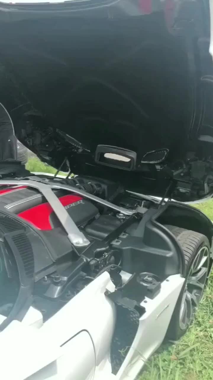 见识下道奇蝰蛇的8.4升v10发动机!