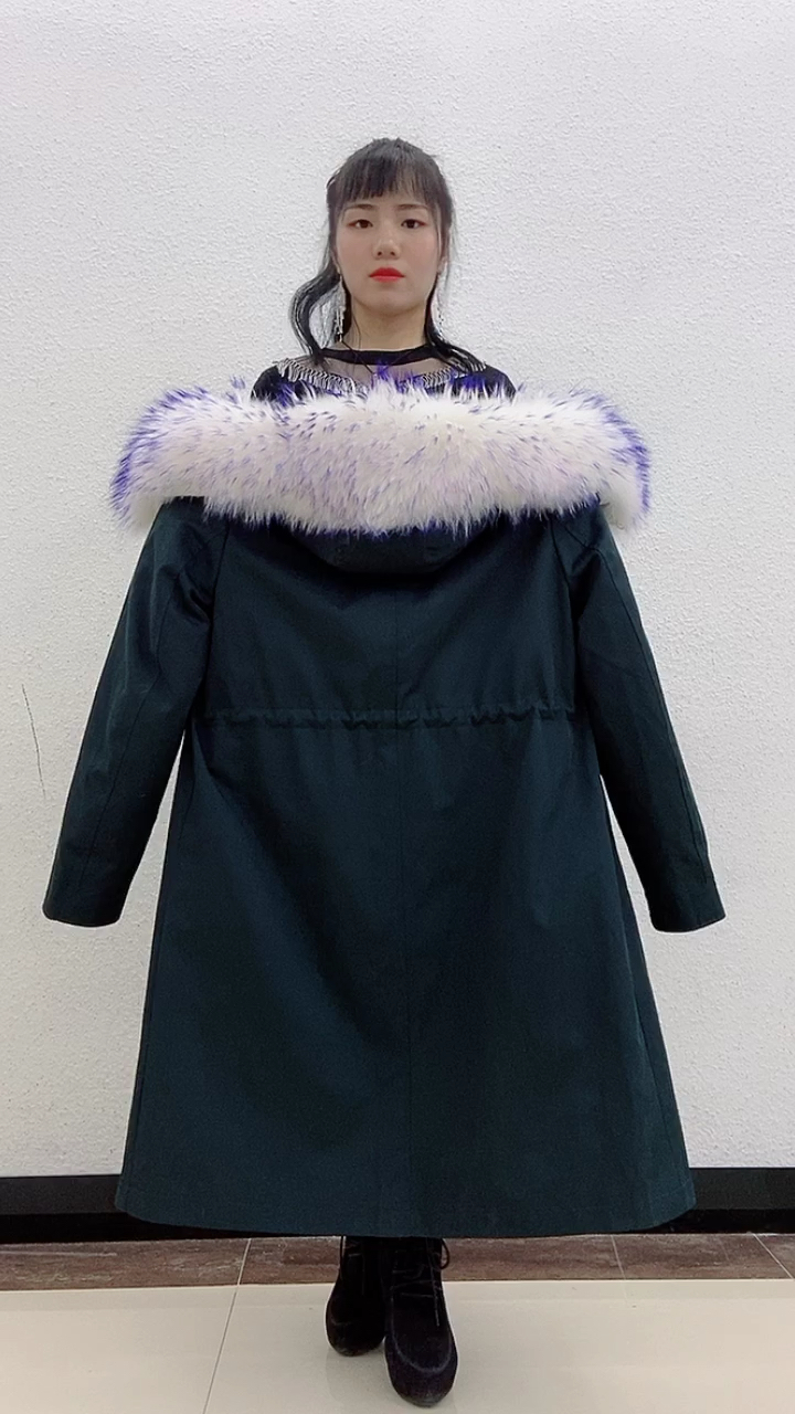 我还是曾经那个少年#女士过膝 水貂凤尾内胆派克服