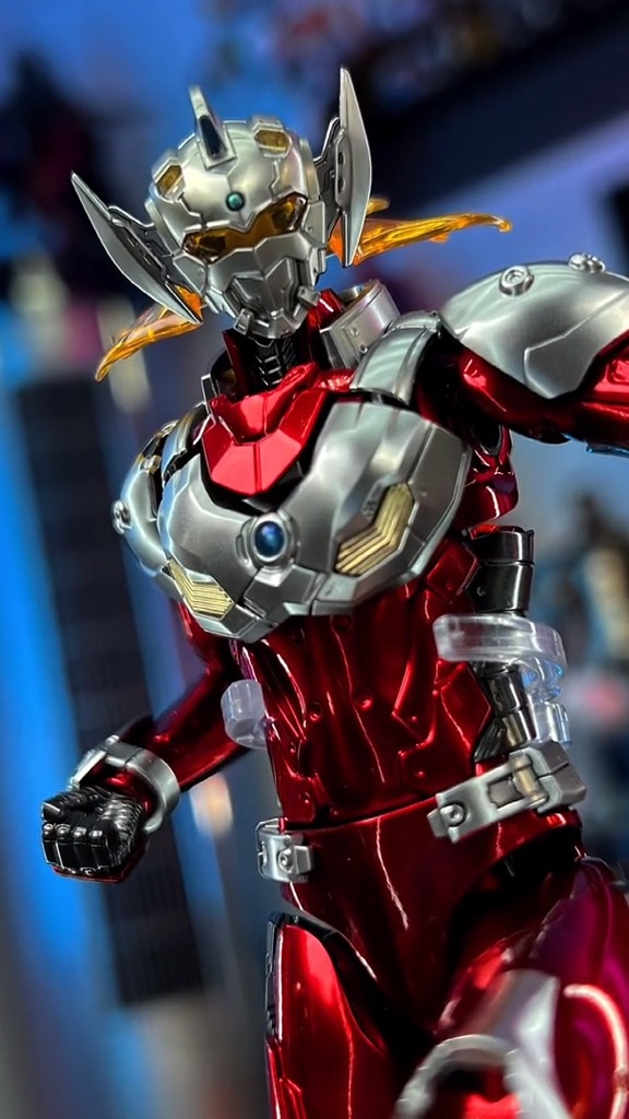 我要上热门#简简单单给机动泰罗增加点金属的感觉#奥特曼#模型#手工