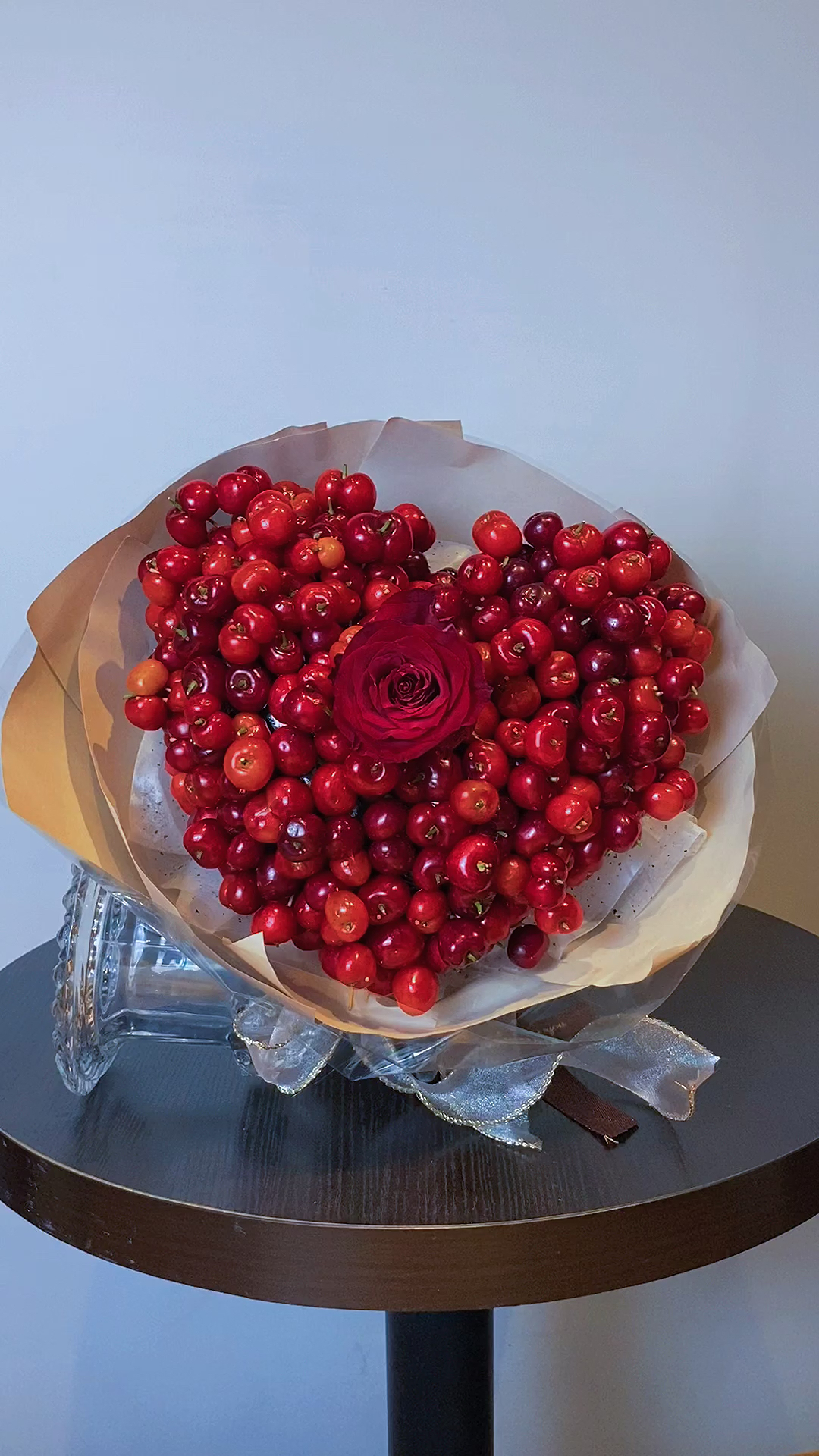 花艺#樱桃可以做好看的花束