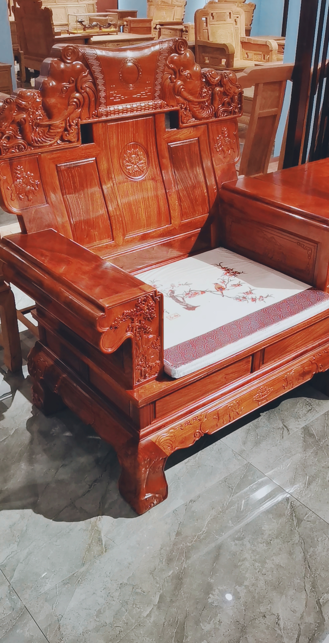 缅甸花梨木#缅花大奔沙发11 件套