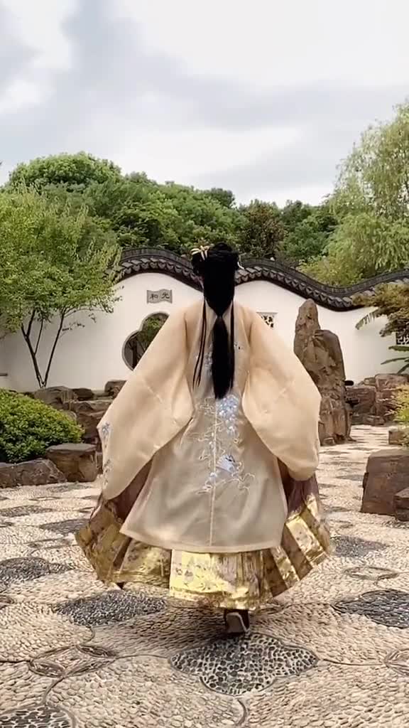 唯美汉服女装背影图片图片