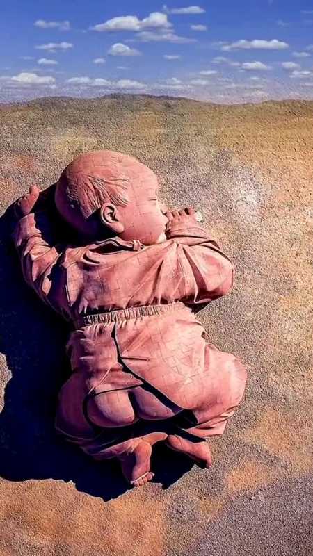 奇观大地之子,沉睡在大西北荒漠中,仿佛安然睡在母亲怀里