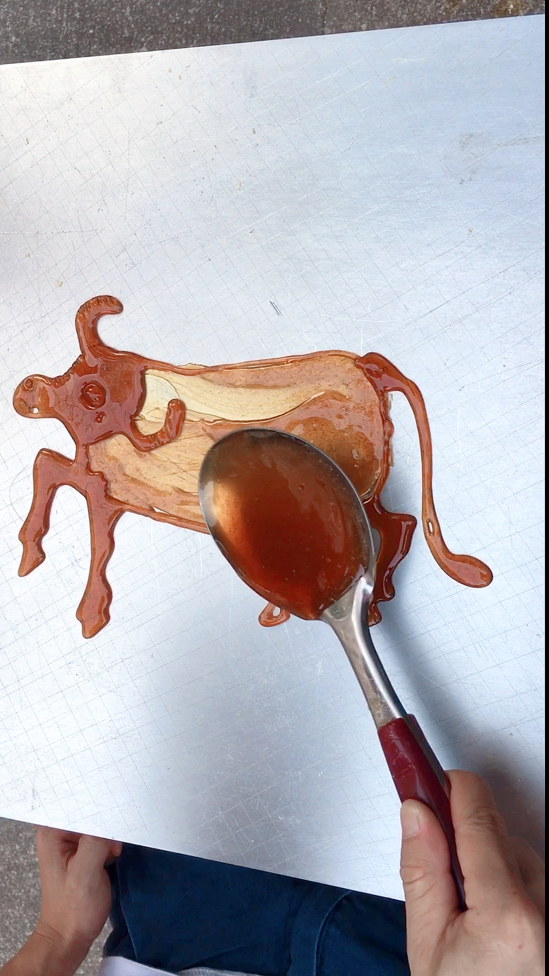 中国糖画#生肖牛(第二集)喜欢的双击