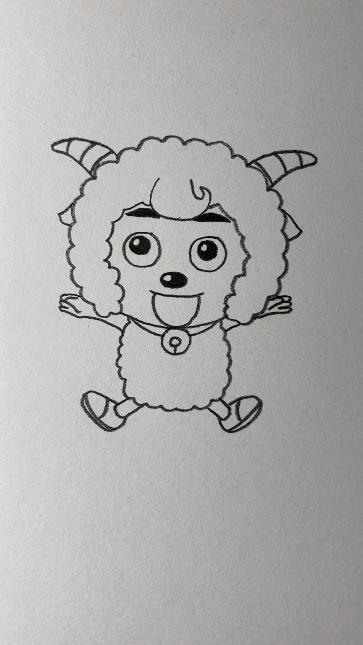 画开心的喜羊羊
