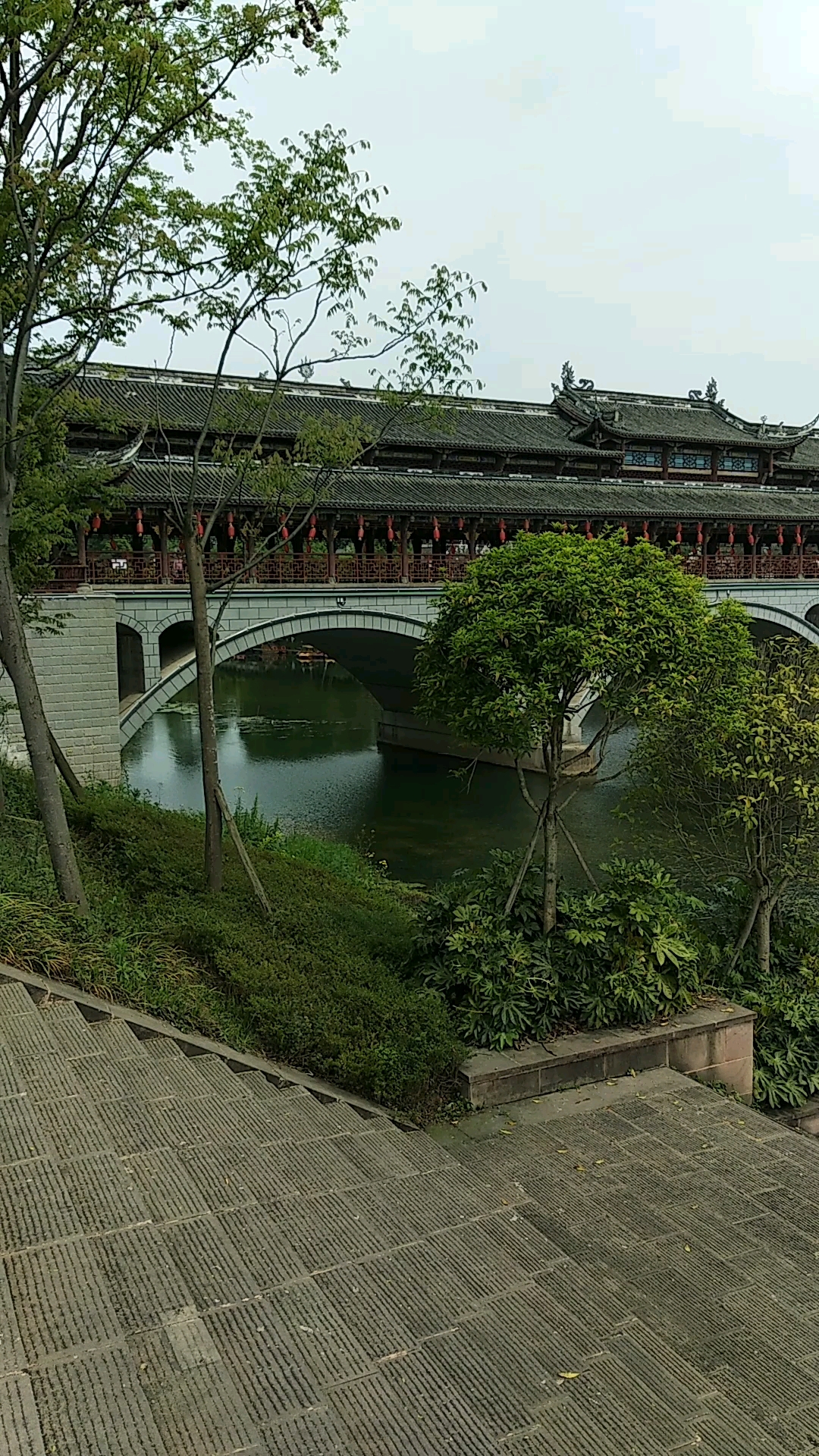 街子古镇廊桥风光