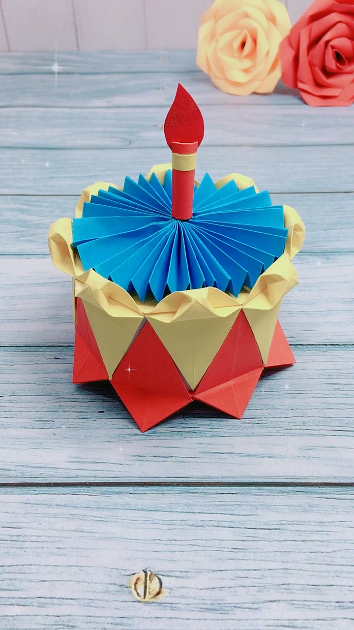 幼儿手工折纸#祝你生日快乐-度小视