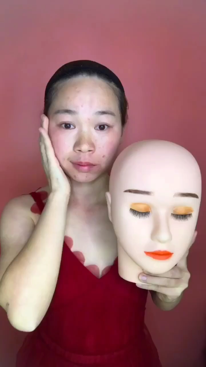 湖北女孩首次换脸成功