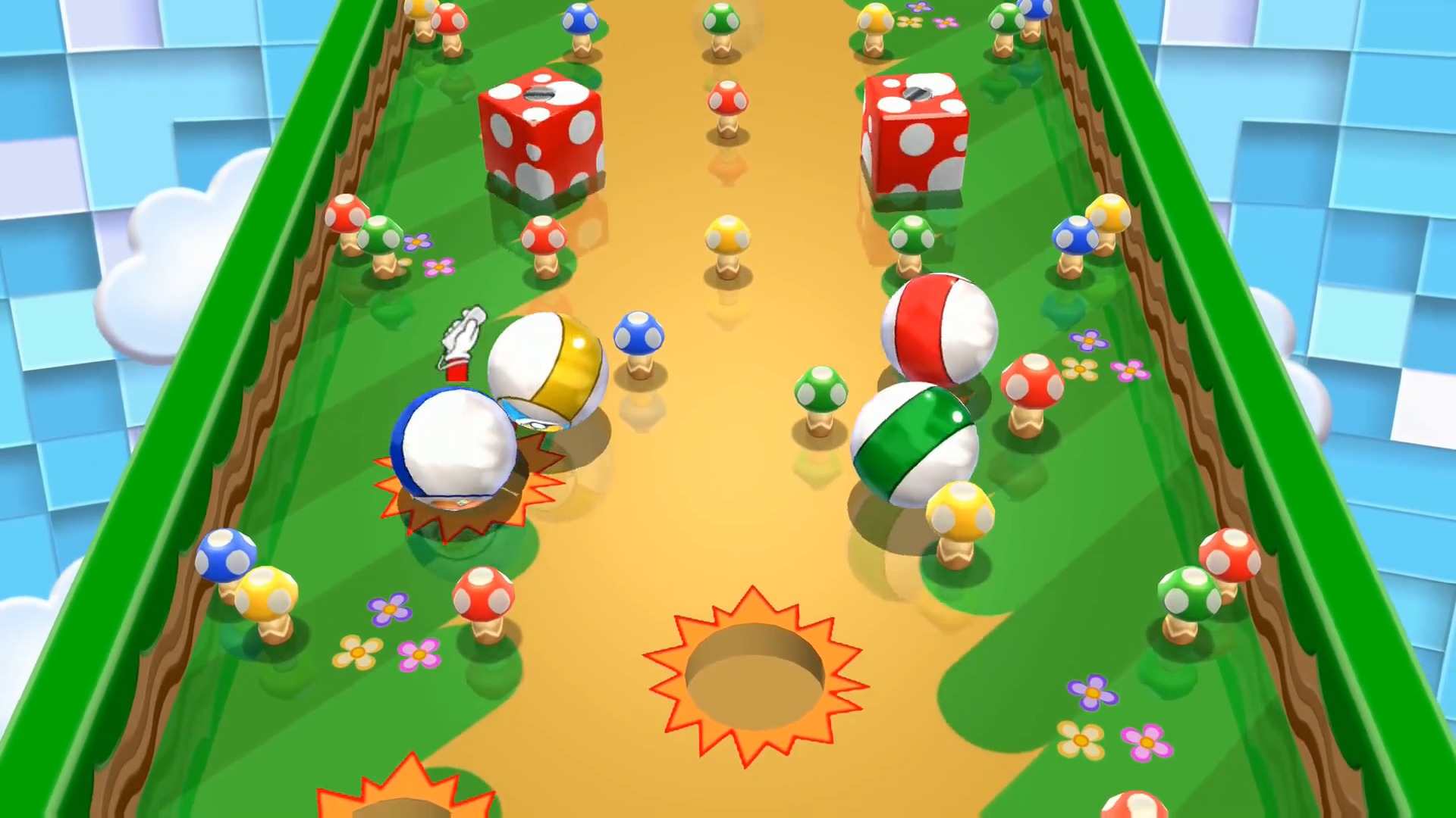 娱乐#休闲小游戏:马里奥和朋友们比赛滚雪球,闯迷宫,看谁最厉害