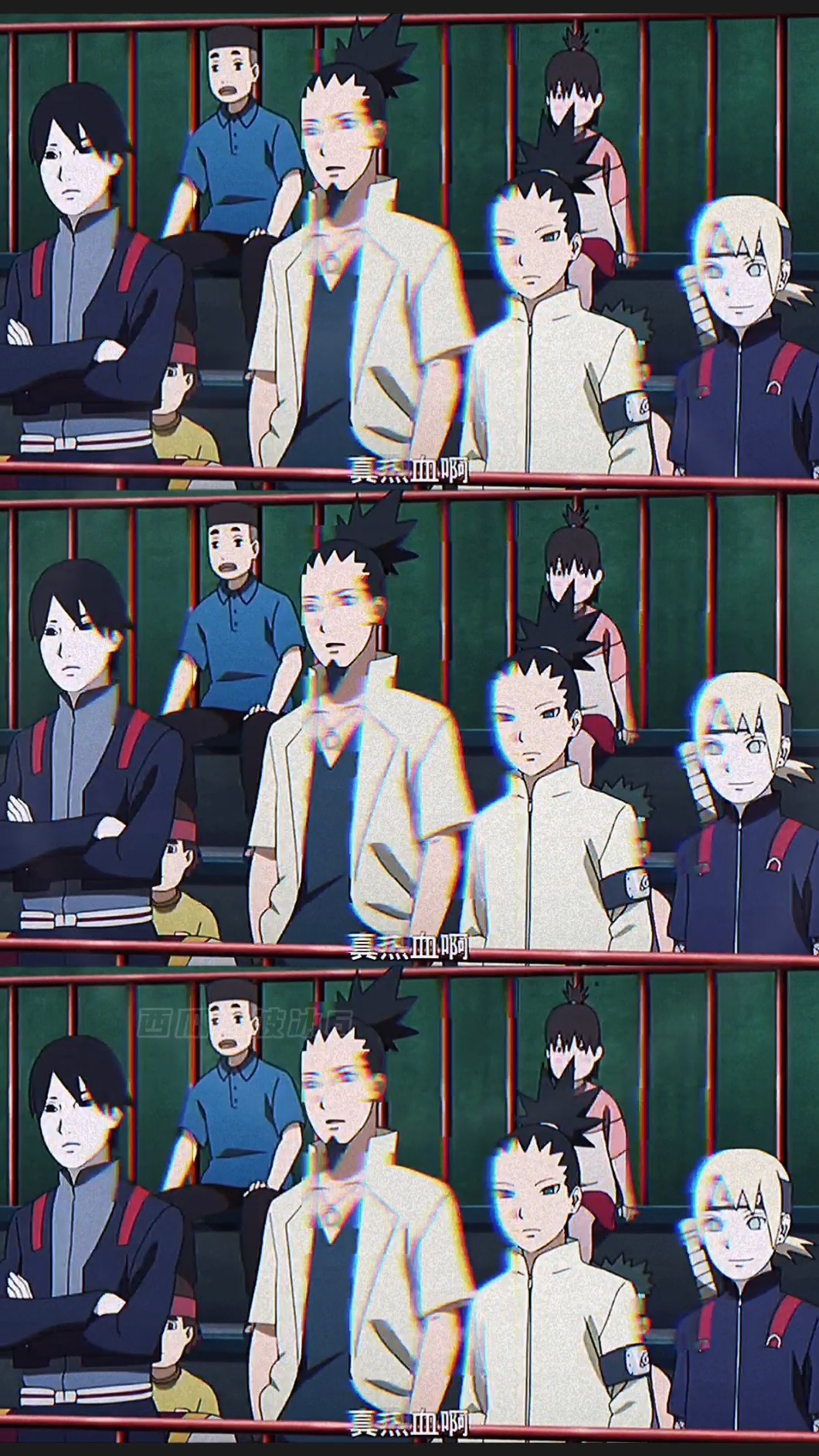 动漫#父子对打,真热血啊