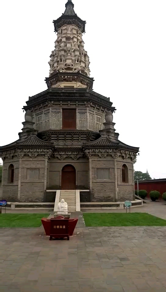 石家庄正定千年古寺广惠寺华塔