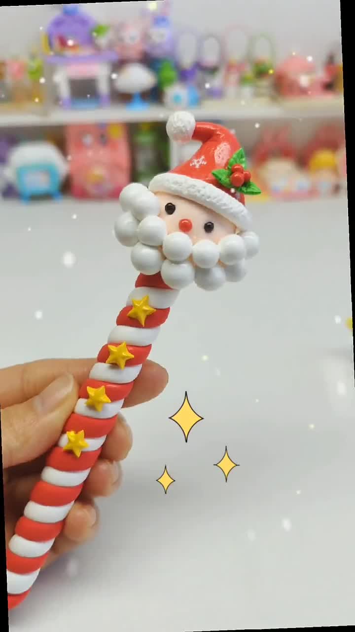 圣诞快乐粘土笔让憨憨给你做