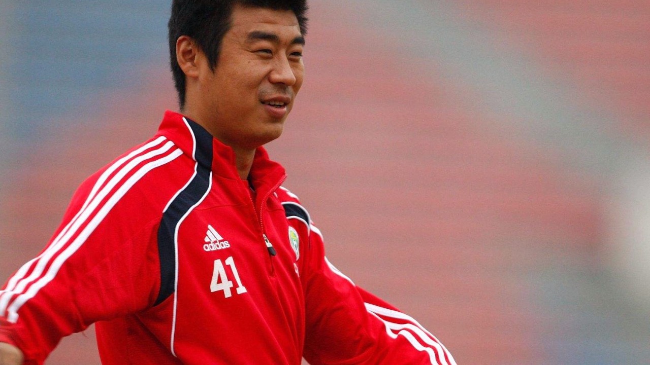 国足#韩鹏国家队后期为数不多的经典进球!一起跳就知道这球有了!