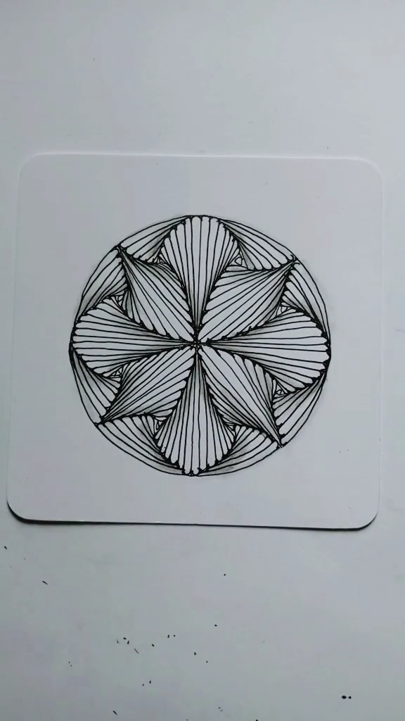 线条艺术禅绕画