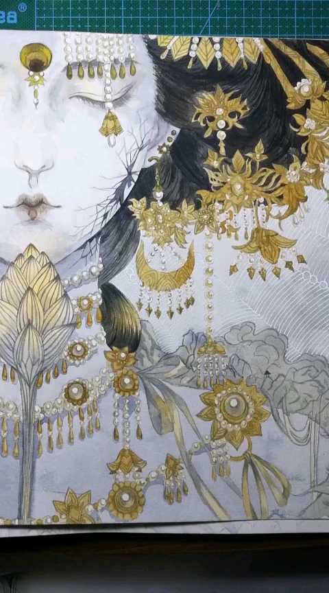 完成,临摹古戈力的半面妆.生死局