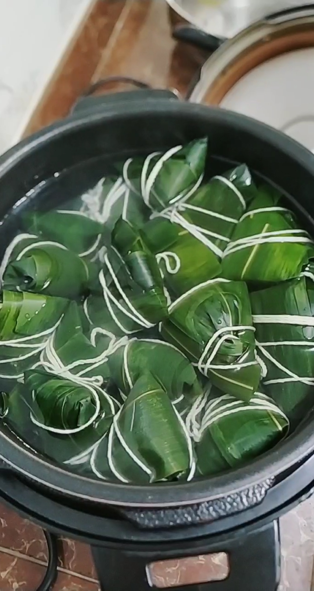 音为有你#高压锅煮粽子的技巧