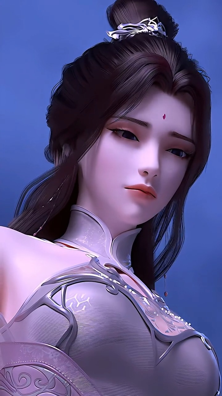 动漫《完美世界》月婵超高清动态壁纸:补天教圣女 #国漫女神 #国漫