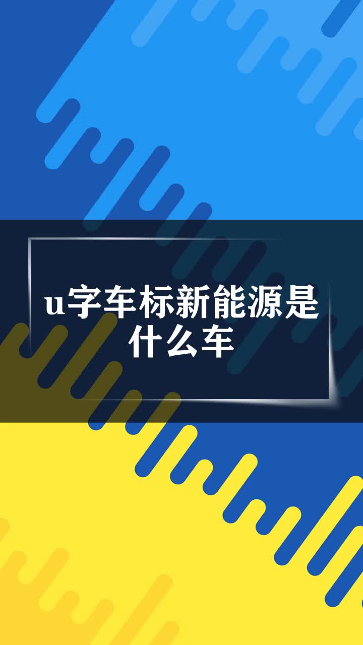 u字车标新能源是什么车