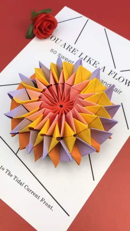 手工制作快点你的闺蜜给你折手工闺蜜万花筒